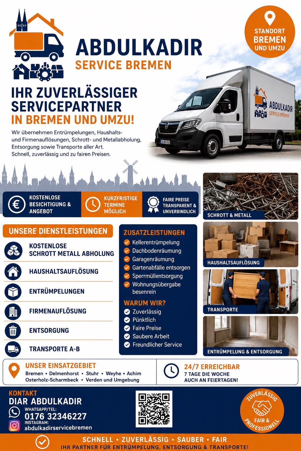Leistungsübersicht Abdulkadir Service Bremen